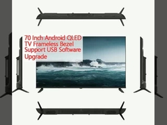 70 Zoll Android QLED Fernseher ohne Rahmen Support USB Software-Upgrade