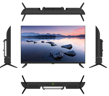 Analog-LED-TV mit hoher Auflösung Ultrathin Dicke 50 Zoll 4K-TV mit Kunststoffgehäuse