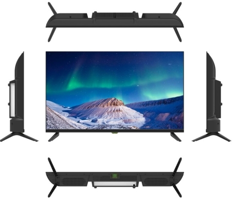Anpassbar 32 Zoll Rahmenlos Smart TV 2K LED Bildschirm Schwarz mit Kunststoffgehäuse